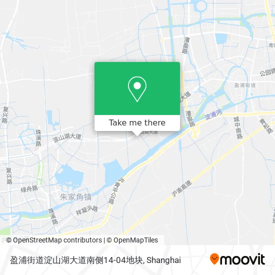 盈浦街道淀山湖大道南侧14-04地块 map