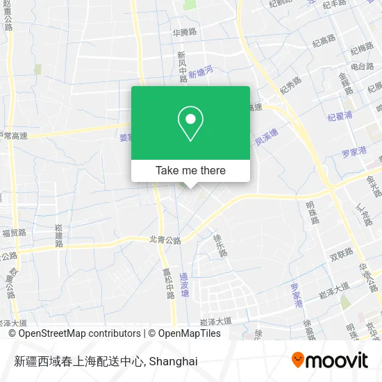 新疆西域春上海配送中心 map