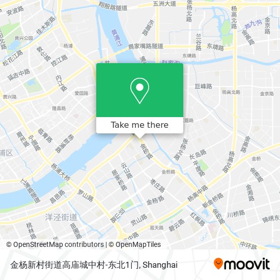 金杨新村街道高庙城中村-东北1门 map