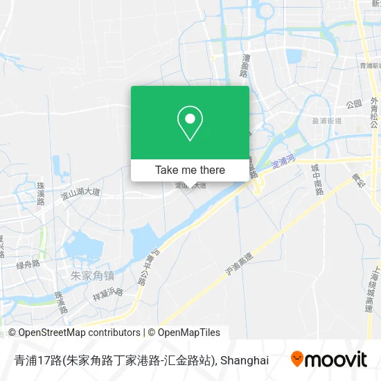 青浦17路(朱家角路丁家港路-汇金路站) map