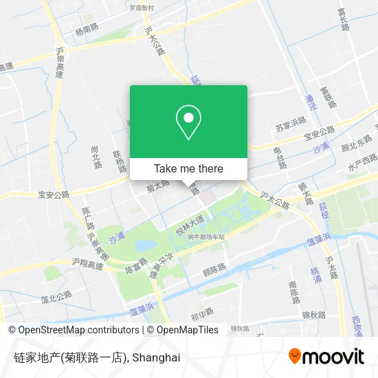 链家地产(菊联路一店) map
