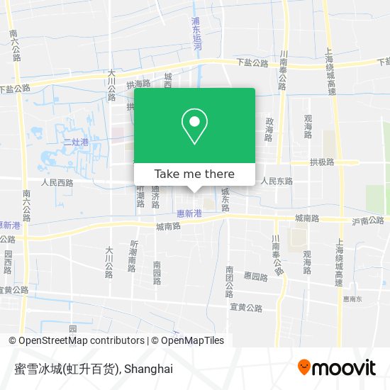 蜜雪冰城(虹升百货) map