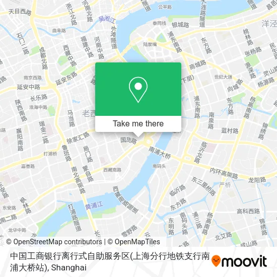 中国工商银行离行式自助服务区(上海分行地铁支行南浦大桥站) map