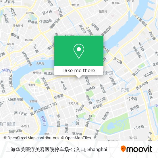 上海华美医疗美容医院停车场-出入口 map