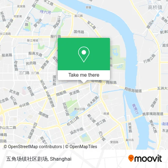 五角场镇社区剧场 map