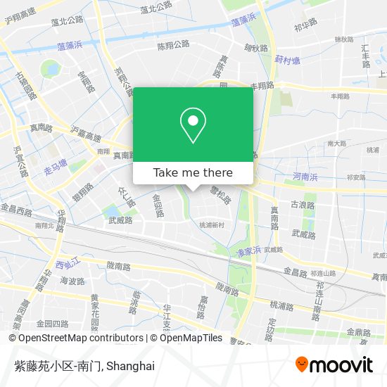 紫藤苑小区-南门 map