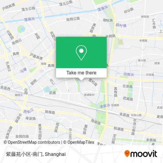 紫藤苑小区-南门 map