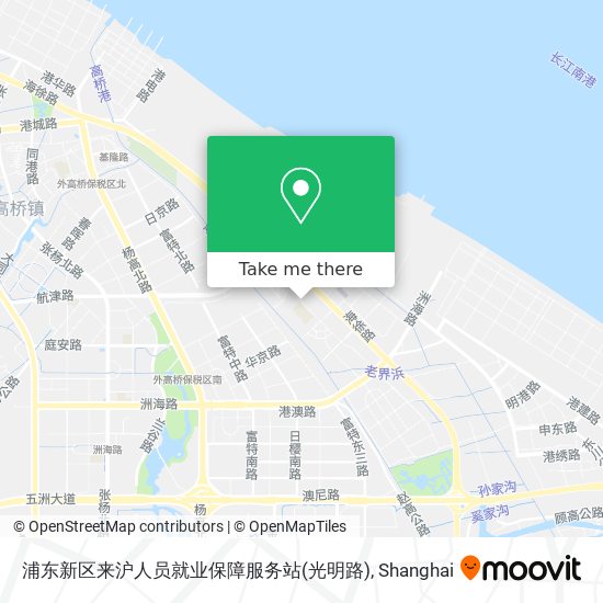 浦东新区来沪人员就业保障服务站(光明路) map