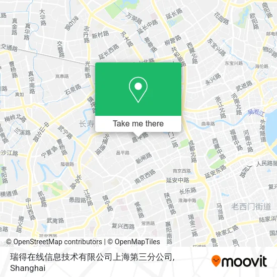 瑞得在线信息技术有限公司上海第三分公司 map
