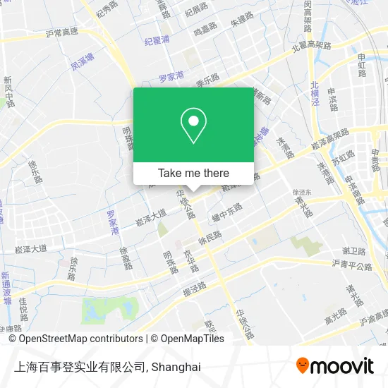 上海百事登实业有限公司 map