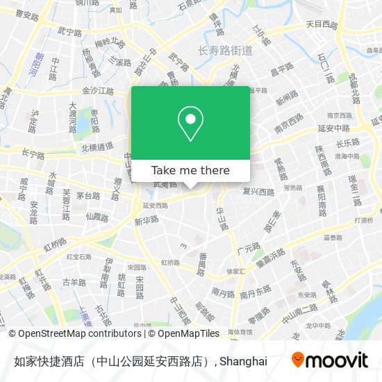 如家快捷酒店（中山公园延安西路店） map