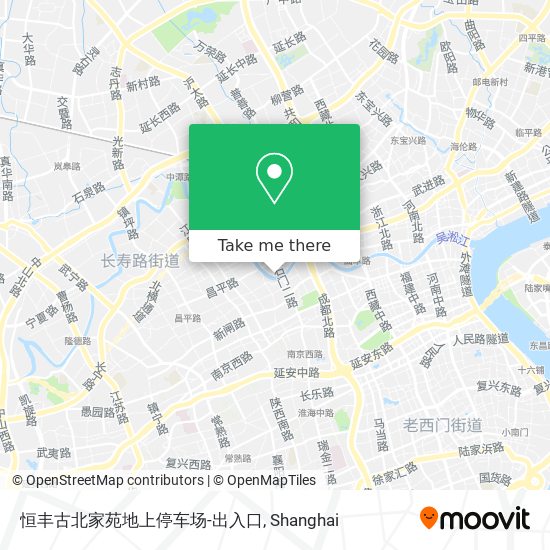 恒丰古北家苑地上停车场-出入口 map