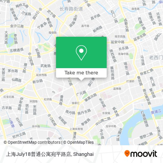 上海July18普通公寓宛平路店 map