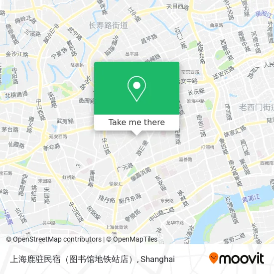 上海鹿驻民宿（图书馆地铁站店） map