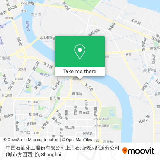 中国石油化工股份有限公司上海石油储运配送分公司(城市方园西北) map