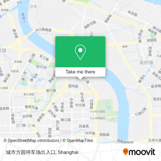 城市方园停车场出入口 map