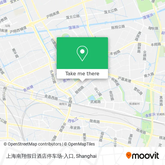 上海南翔假日酒店停车场-入口 map