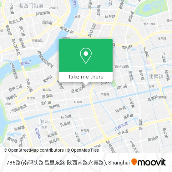786路(南码头路昌里东路-陕西南路永嘉路) map