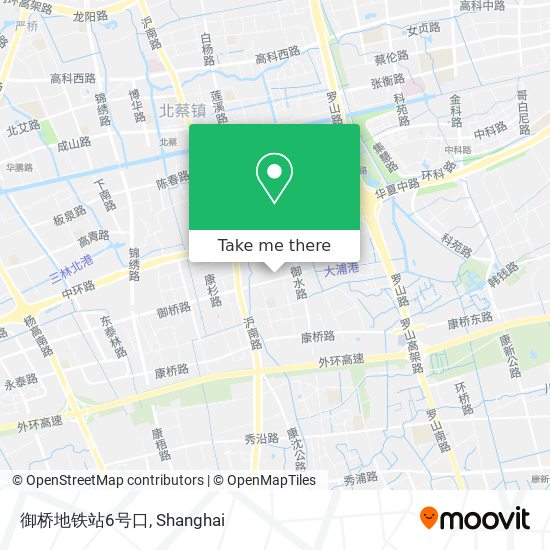 御桥地铁站6号口 map