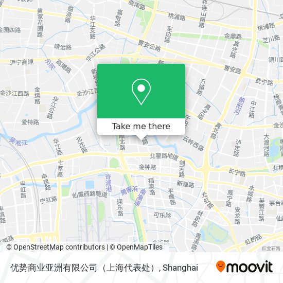 优势商业亚洲有限公司（上海代表处） map