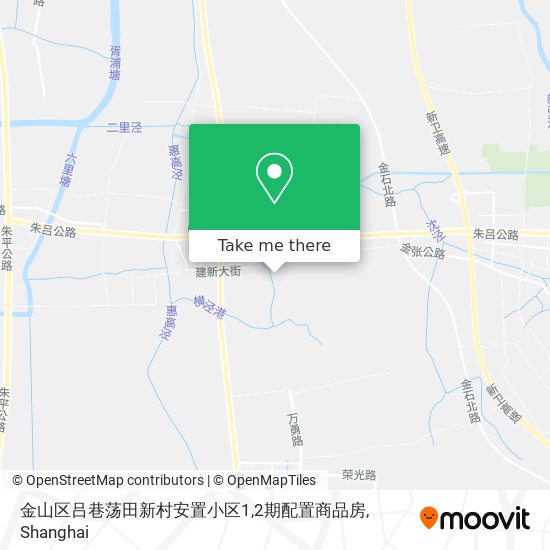金山区吕巷荡田新村安置小区1,2期配置商品房 map