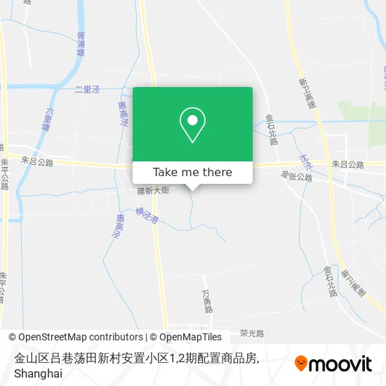 金山区吕巷荡田新村安置小区1,2期配置商品房 map