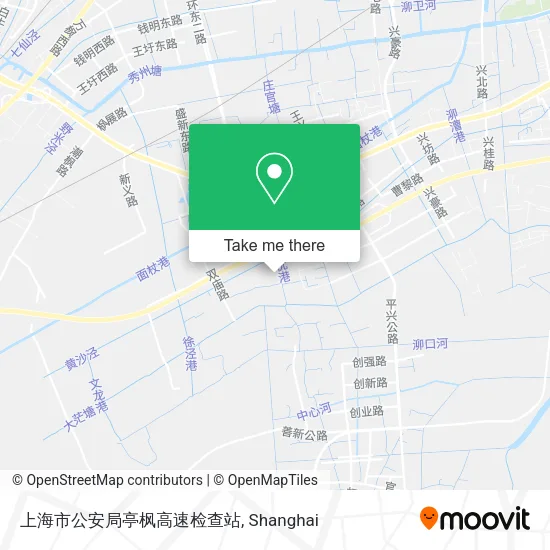 上海市公安局亭枫高速检查站 map
