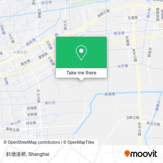 斜塘港桥 map