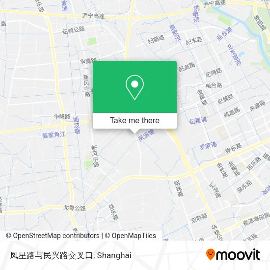凤星路与民兴路交叉口 map