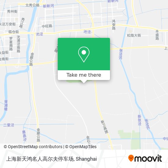 上海新天鸿名人高尔夫停车场 map