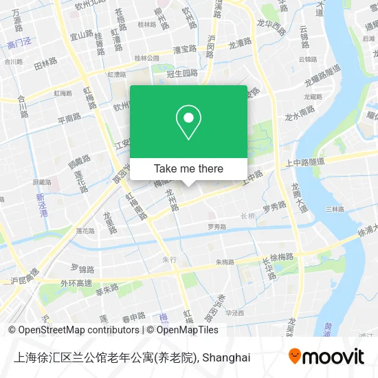 上海徐汇区兰公馆老年公寓(养老院) map