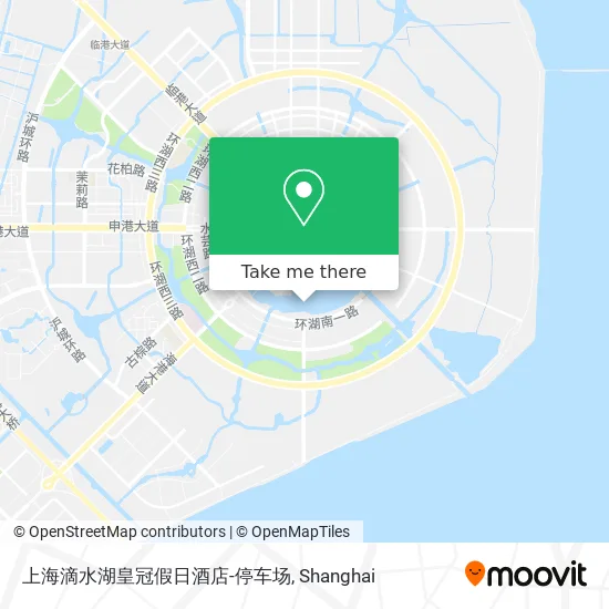上海滴水湖皇冠假日酒店-停车场 map