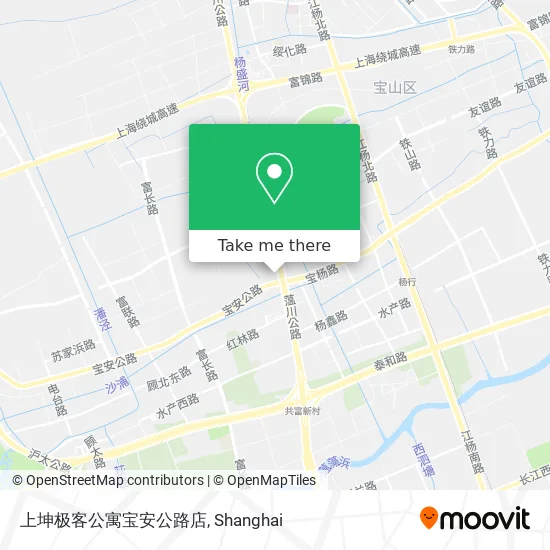 上坤极客公寓宝安公路店 map
