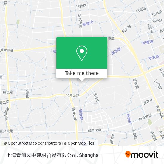 上海青浦凤中建材贸易有限公司 map