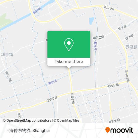 上海传东物流 map