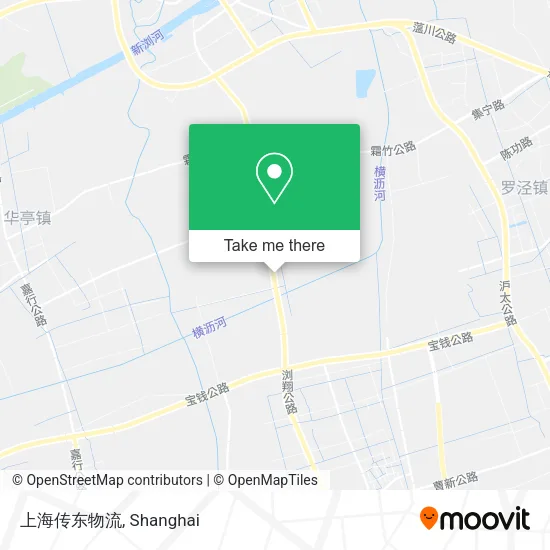 上海传东物流 map