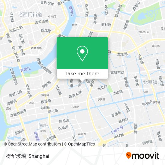 得华玻璃 map