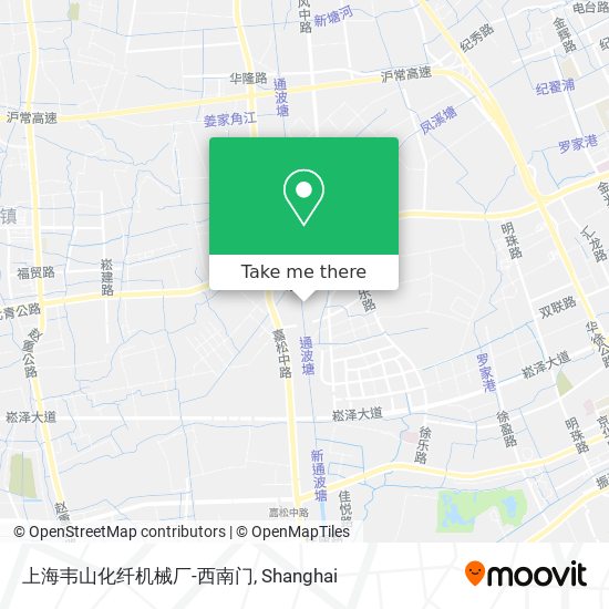上海韦山化纤机械厂-西南门 map