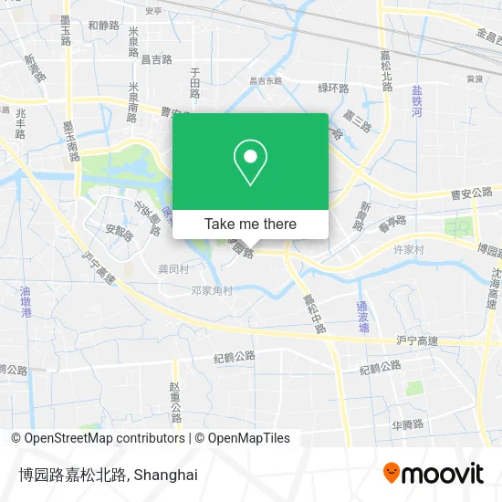 博园路嘉松北路 map