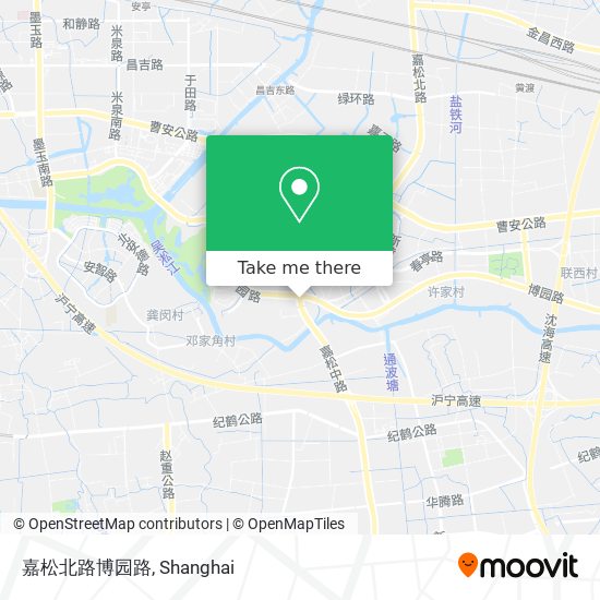 嘉松北路博园路 map