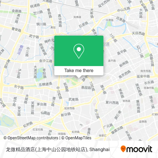 龙微精品酒店(上海中山公园地铁站店) map