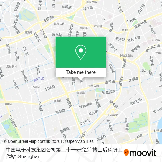 中国电子科技集团公司第二十一研究所-博士后科研工作站 map