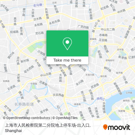 上海市人民检察院第二分院地上停车场-出入口 map