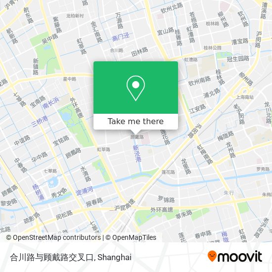 合川路与顾戴路交叉口 map