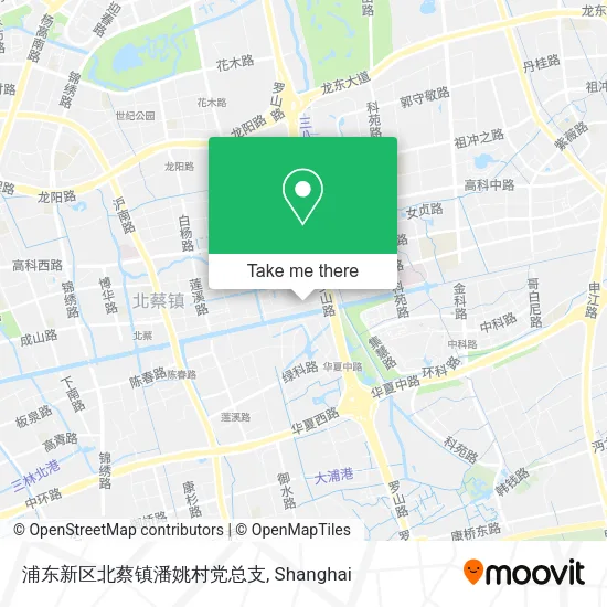 浦东新区北蔡镇潘姚村党总支 map