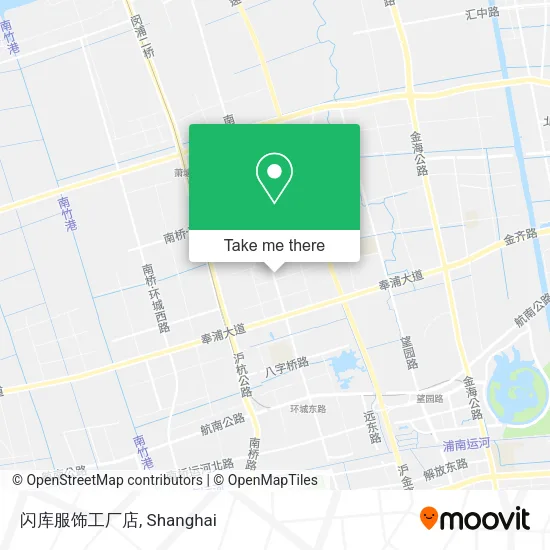 闪库服饰工厂店 map