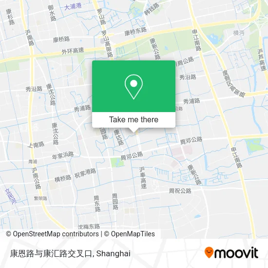 康恩路与康汇路交叉口 map