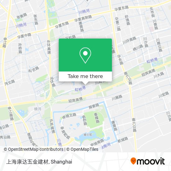 上海康达五金建材 map