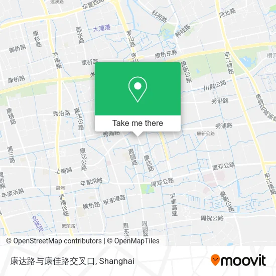 康达路与康佳路交叉口 map
