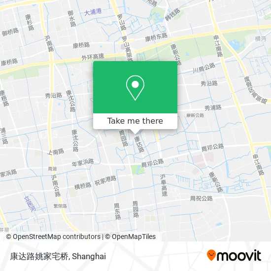 康达路姚家宅桥 map